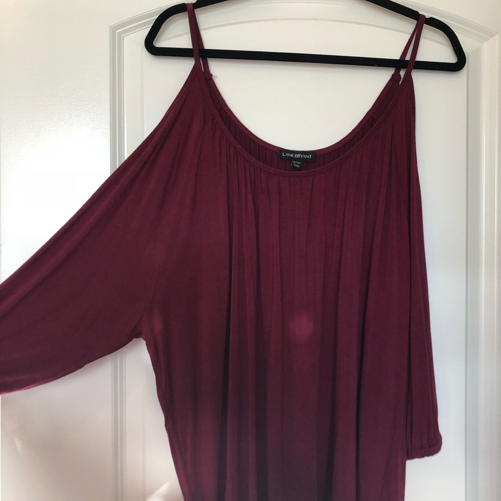 Lane Bryant cold shoulder top PERFECT condition - Picture 2 of 5